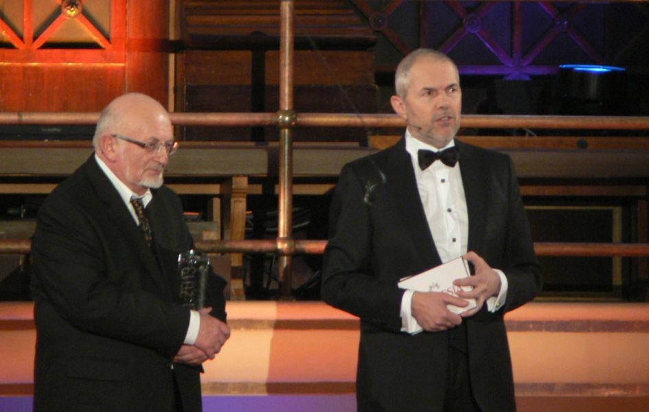 Ladislav Körner přebírá cenu Český lev 2013 zdroj:zk
