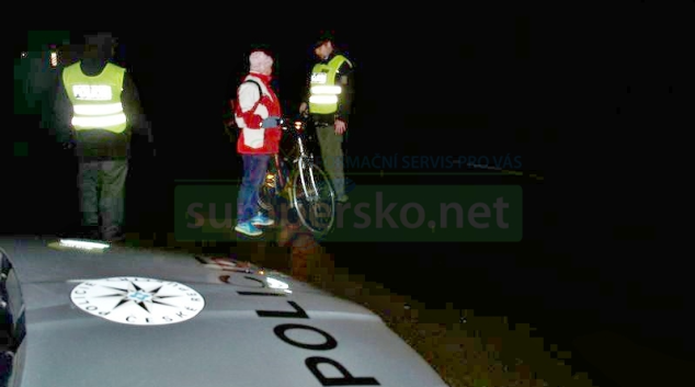 Police kontrolovala chodce a cyklisty na Postřelmovsku