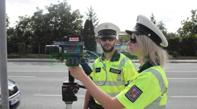 Policie se zaměřila na rychlost! Za odpoledne zkontrolovala 464 vozidel