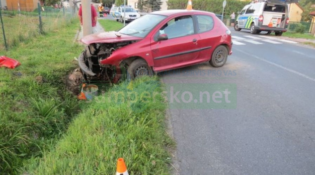 Muž havaroval na Jesenicku, i když nesměl usednout ze zdravotních důvodů za volant
