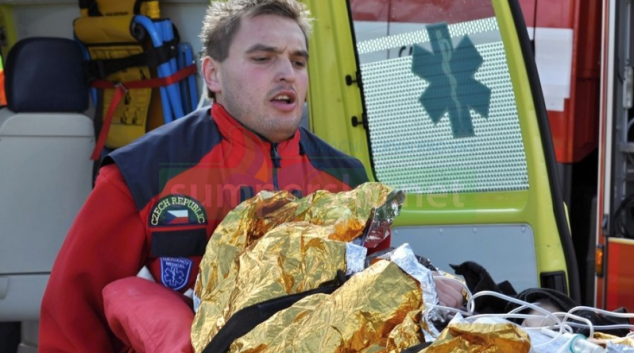 V Zábřehu nedal řidič osobního auta přednost motorkáři