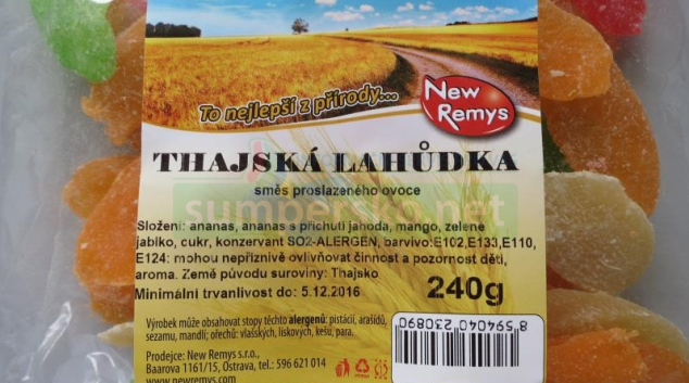 Pozor na kandované ovoce