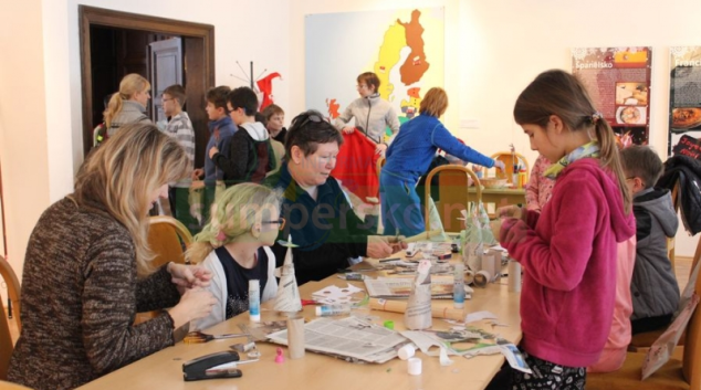 V šumperském muzeu děti tvořily v duchu evropských vánočních tradic