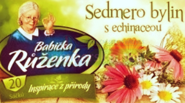 POZOR na čaj Babička Růženka Sedmero bylin s echinaceou!