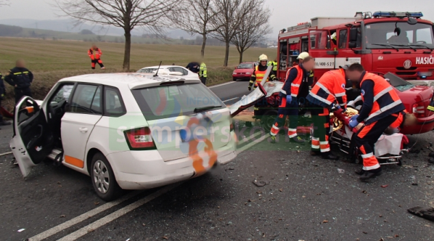 Nehoda tří vozidel uzavřela Bludovský kopec