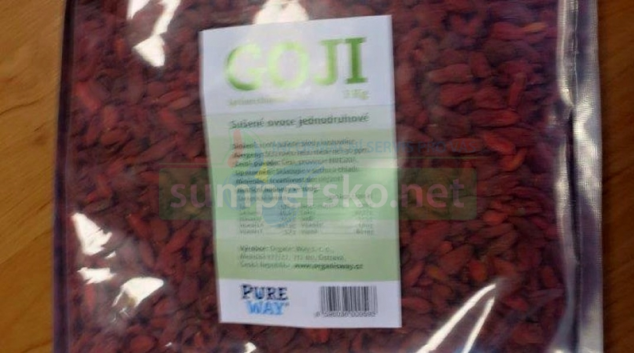 Sušené ovoce Goji z Číny obsahovalo zakázané pesticidy Carbofurany