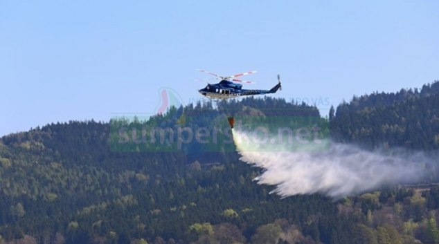 V těžce přístupném lesním terénu u Vikýřovic hořela hrabanka