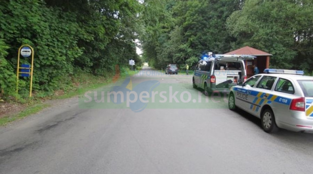 Dívka vstoupila vozidlu do jízdní dráhy