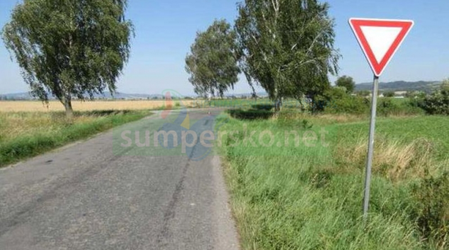 Řidič bílé dodávky ujel od nehody u Dlouhé Loučky