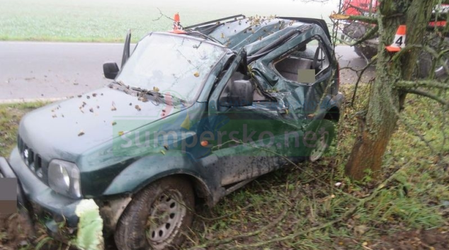 Mladá řidička na Zábřežsku usnula za volantem