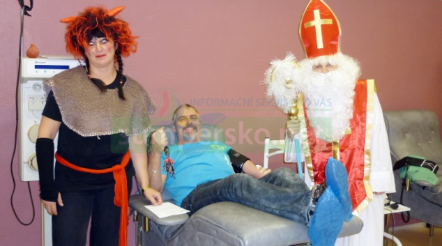 Čertovský odběr krve v Šumperku