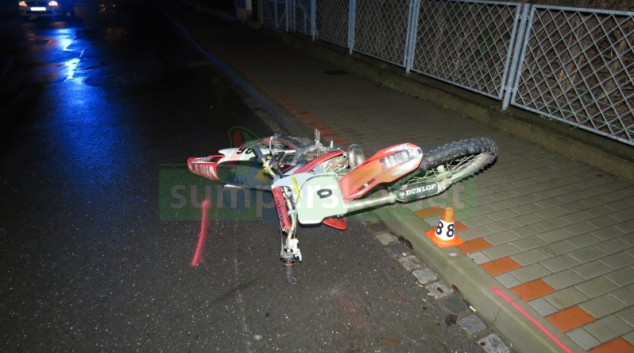 Motorkář v Zábřehu nezvládl svůj speciální stroj a havaroval