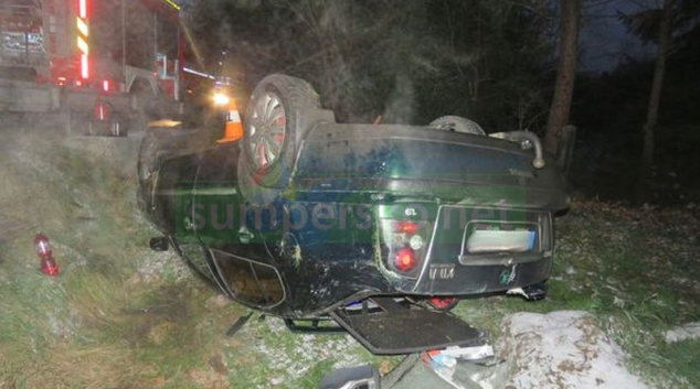 Octavia skončila na střeše