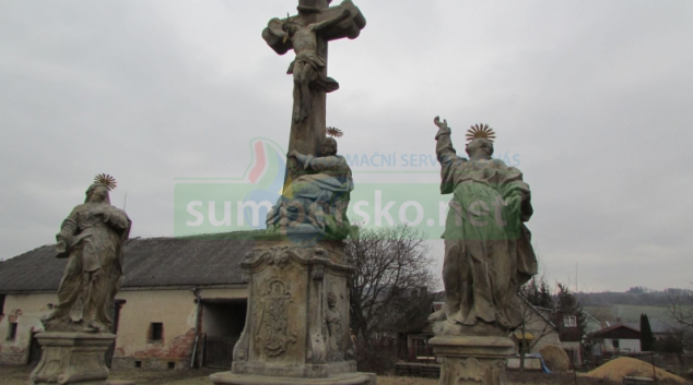 Vandal poškodil sousoší v Libině