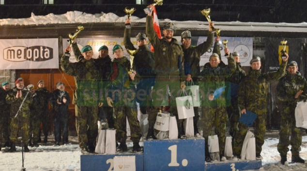 Rakušané letos ovládli armádní mistrovství Winter Survival