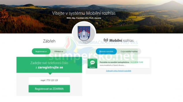 Zábřeh zavedl Mobilní rozhlas
