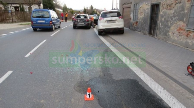 Řidička v Bludově nestihla včas zastavit