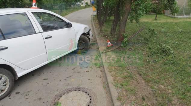 Opilá řidička bourala ve Velkých Losinách