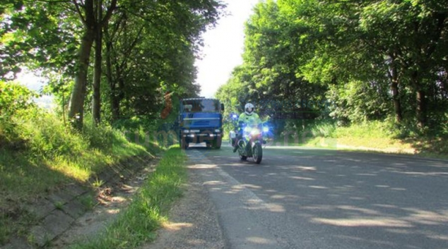 FOTO. Policie se v Jeseníku zaměřila na nákladní vozidla