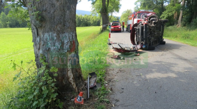 Řidič vlivem únavy přejel do protisměru