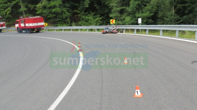 Další havárie motorkářů na Šumpersku