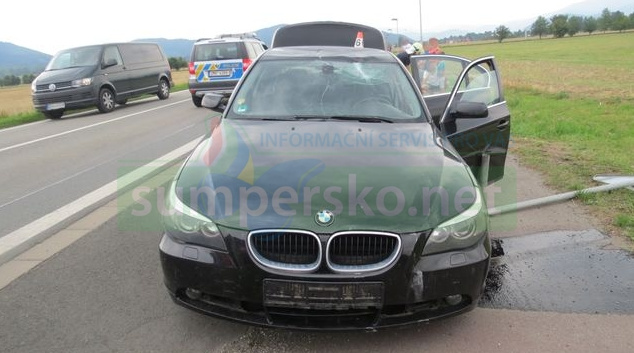 Řidič mezi Rapotínem a Vikýřovicemi usnul za volantem