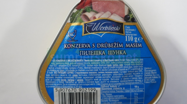 Falšované masné konzervy z Polska