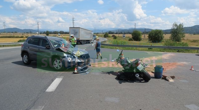 Řidička před Zábřehem nedala přednost motorkáři