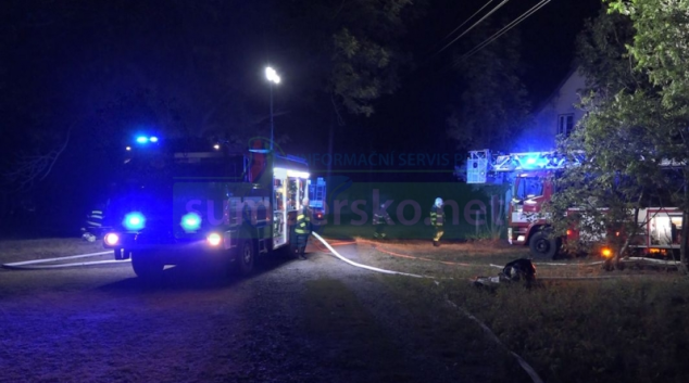 Hasiči ze dvou krajů zasahovali na Šumpersku