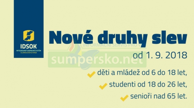 Celostátní slevy jízdného začnou platit od 1. září