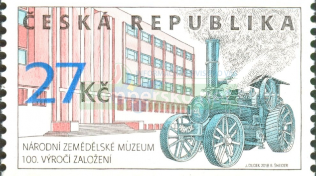 Česká pošta představila známku k 100. výročí založení Národního zemědělského muzea