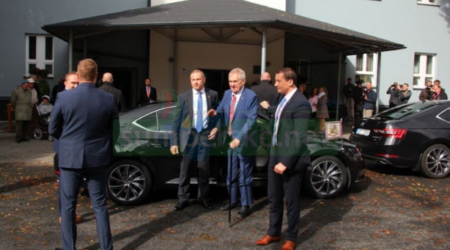 Prezident Miloš Zeman navštívil šumperský Pontis