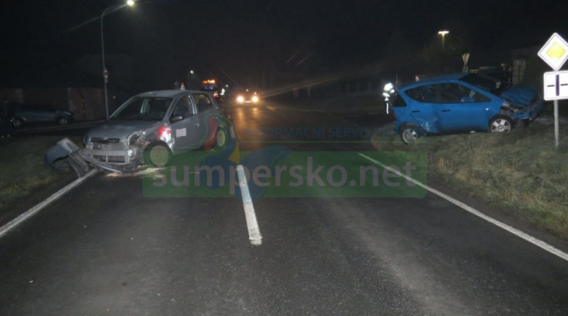 Zraněním řidiče skončila dopravní nehoda u Hrabové