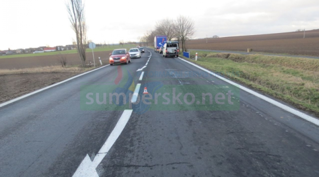 Motorista u Libivé špatně vyhodnotil vzdálenost mezi vozidly