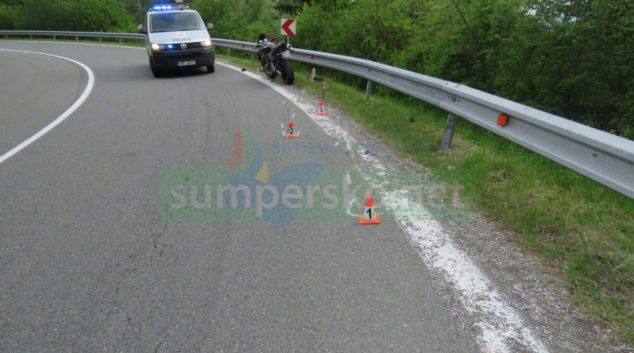 Víkendové havárie motocyklistů