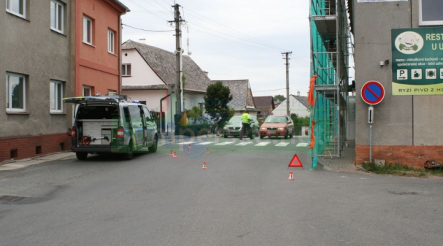 Střet dvou cyklistů v Dolních Studénkách