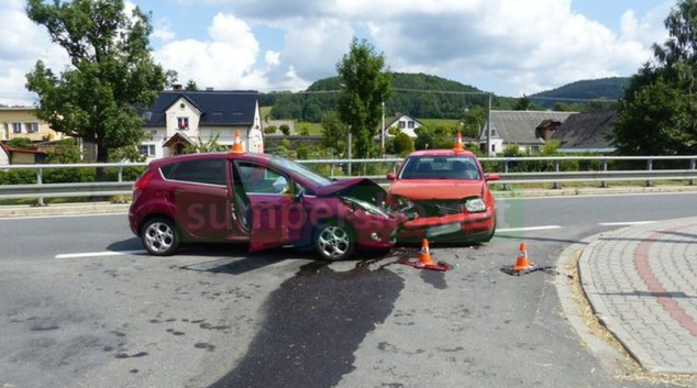 Řidička na Jesenicku nedala přednost