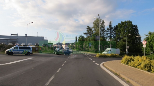 Motorista v Šumperku nedal přednost