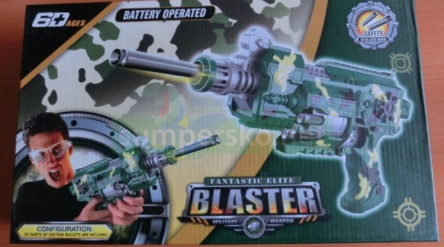 ČOI zakazuje na trhu hračku „Fantastic Elite Blaster“