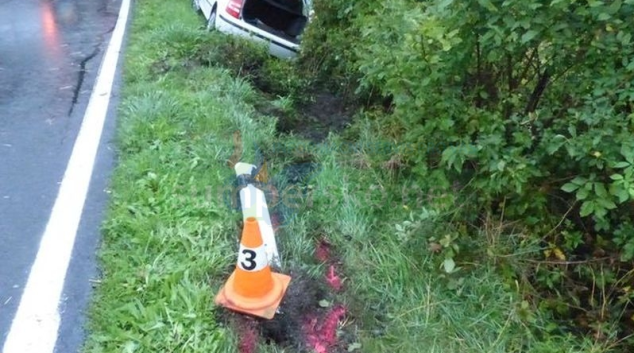 Motorista na Jesenicku podcenil mokrou vozovku