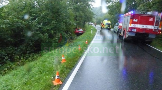 Jesenicko: Dvě dopravní nehody na stejném místě