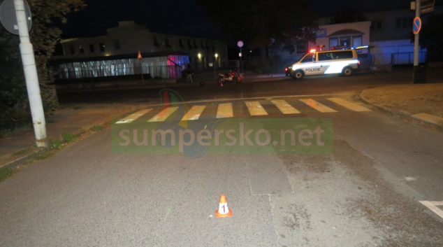 Podnapilý motorkář havaroval v Šumperku