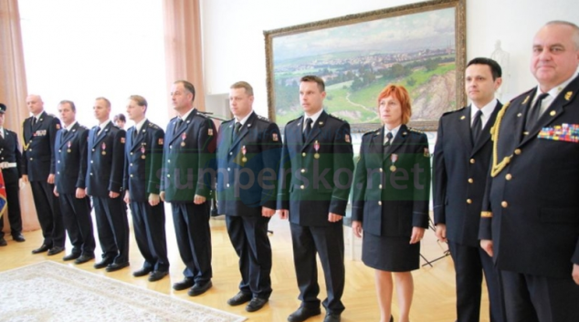 Hasiči Olomouckého kraje převzali celostátní medaile