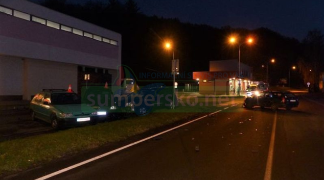 Čelní střet vozidel na Jesenicku