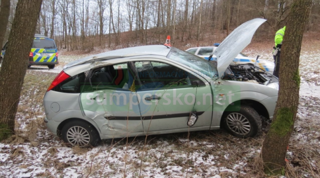 Řidička havarovala u Bohdíkova