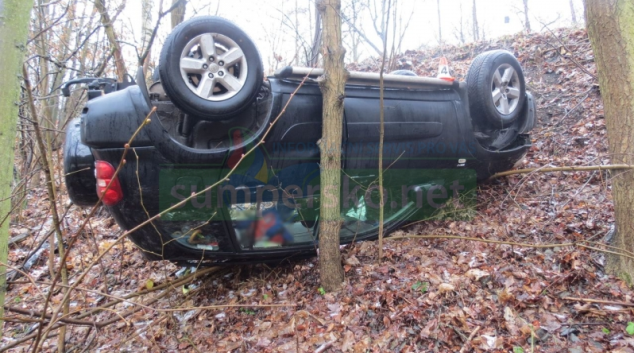 Řidič nezvládl smyk