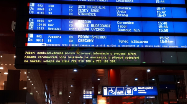 Preventivní opatření ve vlacích, na nádražích