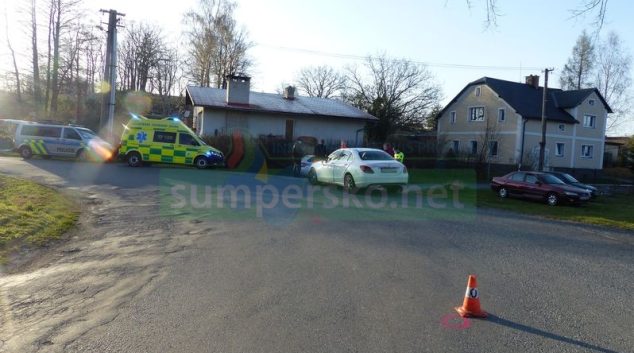 Řidič na motocyklu přejel do protisměru