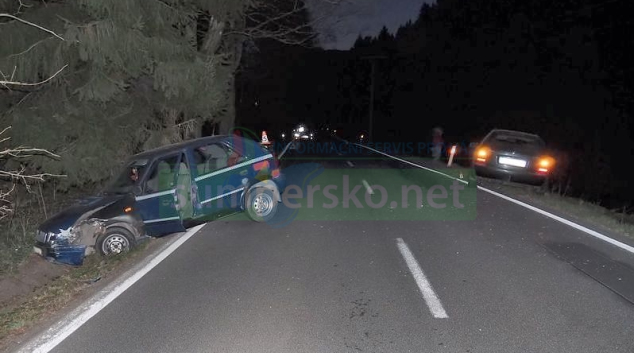 Opilý motorista havaroval za Brannou
