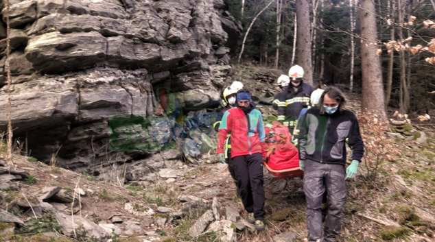 Pád horolezce nad Bílým Potokem